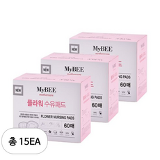 마이비 플라워 수유패드, 60매, 15개