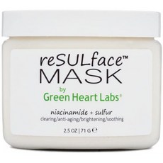 reSULface 바디 & 페이스 마스크 유황 아연 및 나이아신 아미드가 함유 된 순수하고 강력한 영양소 및 클레이 파우더 여드, 1, 1