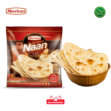 Mezban Tandoori Naan - 5 Pieces Frozen 메즈반 탄두리 난 - 냉동 5개입, 425g, 1개