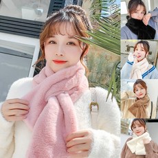 1+1 여성 머플러 목도리 부드러운 극세사 겨울 MU40