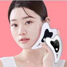 나무팩토리 고주파 하트핏 얼굴마사지기 괄사 홈에스테틱 턱살 볼살 리프팅 윤곽케어