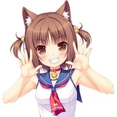 나무소녀고양이벽지