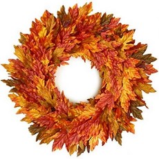 Tiny Land 26 Inch Fall Wreath for Front Door - Gift Box Included - Handcrafted Rattan Base - for Au, One Color_26 inches, One Color