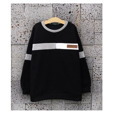 유니우 남아 여야 [봄 가을 특양면]베이직 주니어 맨투맨