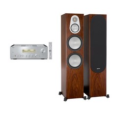 야마하 A-S2100 + 모니터오디오 Silver 6G 500 하이파이오디오, 스피커(월넛)