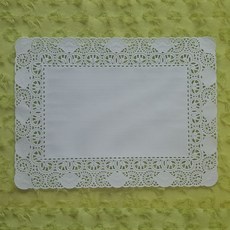 사각 도일리페이퍼 25x35cm 2 000매(1box 250매x8팩) 사각형 도일리 (화이트색상), 1box
