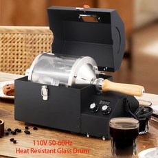 원두로스터기 ITOP 400ELCR 전기 커피 로스터 온도 제어 회전 속도 조절 로스팅 장비 400g 용량, 1개, 16) EU - 110V Glass Roller