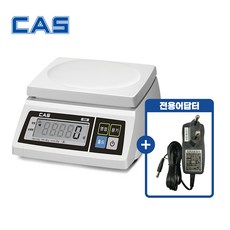 카스 단순중량 전자저울 SW-1S 10kg (최대10kg/5g단위) + 9V(-) 정품어답터, 혼합색상