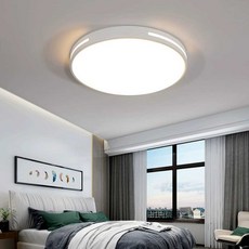천장 LED 조명등 눈보호 거실 램프 라운드 침실 램프 셀프 인테리어, 1개, 3. 원형 40cm 36W 백색광