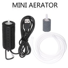 울트라 침묵 미니 USB 수족관 물고기 탱크 에너지 절약 산소 공기 펌프 + 공기 Tupe + 공기 돌 물고기 탱크 액세서리|공기 펌프 & 액세서리|, 단일, 1개