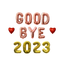 베르트폴 GOODBYE 2023 풍선세트, 1세트, 로즈골드 골드