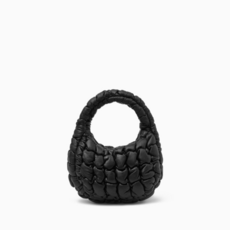 코스 COS QUILTED MICRO BAG - LEATHER 1198850001 Black