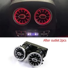 메르세데스 W464 G 시리즈 G500 벤츠 클래스 터빈 공기 배출구 인테리어 트림 액세서리 색 LED 앰비언트, 02 after 2pcs