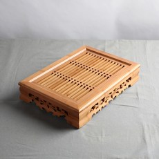 대나무 조각 창살 찻상 차판 보이차 다기상, 대나무조각창살찻상