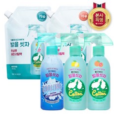 [KT알파쇼핑]온더바디 코튼풋 발을씻자 풋샴푸 385ml 3개 구성 (레몬/자몽/쿨링 향 택1), 자몽 리필, 1개입