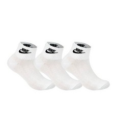 [나이키] 양말 NSW 에브리데이 에센셜 앙클 3PR_SK0110-101, 색상:화이트 / 사이즈:L_26호