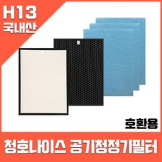 청호나이스 공기청정기필터 CHA-G500A 이과수휘바람2 호환(옵션확인), 헤파1+탈취2+미디엄6