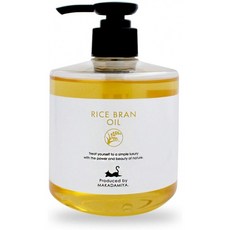 라이스 브랜 오일 300ml (쌀 기름 쌀겨 기름 쌀 기름) 고급 살롱 사양 마사지 오일 캐리어 오일 (페이스, 단일상품