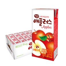 건국우유 애플러스 사과주스 24팩 사과과즙 15%, 24개, 190ml