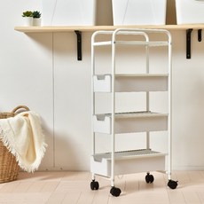 [모던하우스] WOW 서랍식 트롤리 화이트 22cm, 1세트