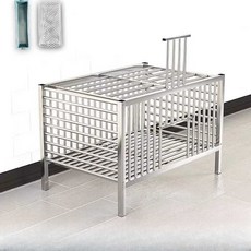 조립식 병아리 케이지 닭 조류 키우기 만들기 오리 야외 병아리집, 1개, 바퀴달린 닭장 70x50x60