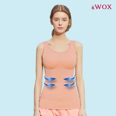 [왁스] [WOX] 쿨 배쏙티 2단계 보정속옷 보정나시 - 누디피치
