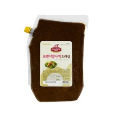 청정원 쉐프원 샐러드 드레싱 소스 오리엔탈 발사믹 흑임자 키위 요거트 타르타르 대용량, 2kg, 1개