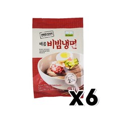 칠갑농산 면발장인 매콤비빔냉면 즉석간편조리 464g, 6개