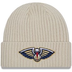 [미국정품] 410831 뉴에라 NBA 스냅백 캡모자 New Orleans Pelicans New Era Core Classic Stone Cuffed Knit Hat - Crea