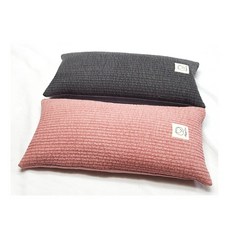 해피이즈 코잠 피그먼트 메밀베게(봉평세척건조 메밀껍질포함)) 23X48경추베개 거북목베개 일자목 베개 낮잠베개, 연핑크, 1개
