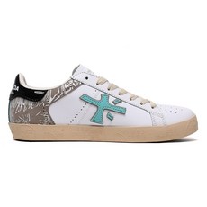 premiata 남성 캐주얼 경량 레트로 스니커즈 중성 패셔너블한 프린트 나무 신발