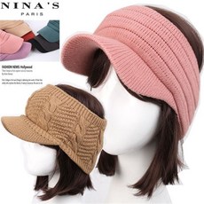 니나스파리 오픈형 겨울니트챙모자 0FW318