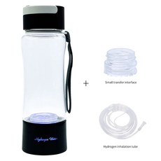 Bluevida 탑 판매 3000ppb 수소 물병 생성기 3 In 1 흡입 H2 DuPont SPE PEM 유리/Tritan 컵 포함 어댑터 및 튜브, 1 건, Tritan-Black