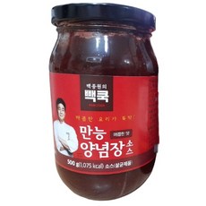 백종원의 만능양념장 소스 매콤한 맛 370g, 3개