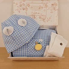 밍크뮤 [24SS출산선물]BL)체크쁘띠카라바디수트&베이직자가드장말세트(34370-676-0234114-812-02) 169921