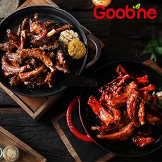 (m)[굽네] 갈비천왕 쪽갈비 400g x 5팩 + 볼케이노 쪽갈비 400g x 3팩