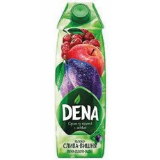 "DENA" 데나 자두 체리 주스 PLUM CHERRY JUICE, 1개, 1L