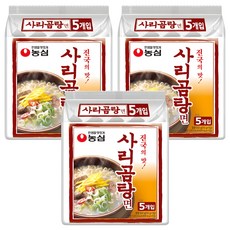 농심 사리곰탕면 봉지, 15개