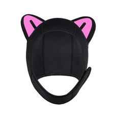 뉴캣츠 프리다이빙 스쿠버 다이빙 후드 스노쿨링 모자, 핑크