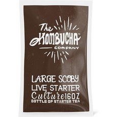 Kombucha Company 큰 Kombucha 스코비 | 16 온스 강력한 라이브 스타터 차 문화 | 1 갤런을 만든다 | 2, 1