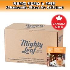 Mighty Leaf 마이트리프티 카모마일 시트러스 티 벌크팩 Chamomile Citrus Caffeine Free 100개입-1박스, 1박스, 100개입, 1개