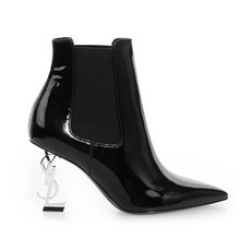 SAINT LAURENT 17FW 생로랑 484171 D6CNN 1000 오피움 힐 앵클 부츠