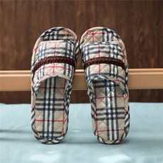 남성용실내화 2020년정품 오버사이즈 패브릭아트 천바닥 정음 면직물 다치지않는 바닥 실내 홈웨어 사계절 남성 슬리퍼