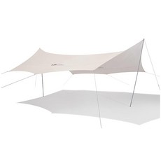 캠핑 타프 대형 그늘막 자외선차단 520cm 실버코팅, 화이트
