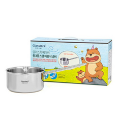 글라스락 인덕션 통3중 스텐 이유식 편수냄비, 14cm, 1개, 혼합색상