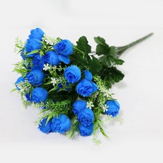 조아트 3+2행사 인테리어조화 꽃 성묘꽃 산소꽃 납골당꽃 40종 모음, 24_케이라로즈-블루