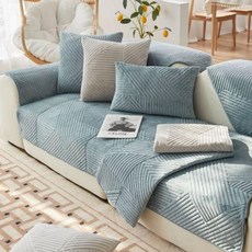커버 소파 수건 미끄럼 방지 거실 장식 카파 드, [01] W70 x L70cm 1pcs, [01] Blue, 1개