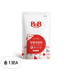 비앤비 젖병세정제 리필, 400ml, 13개