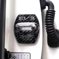 EV3 차량 호환가능 도어스트라이커 힌지 체커 도어락, 카본 1개