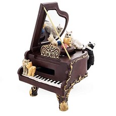 NMT Cats Playing the Piano 애니메이션 뮤지컬 입상 - P084107H772V4R7, 기본
